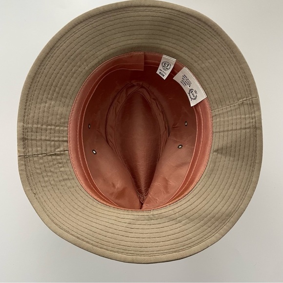 Vintage Lee Fedora Hat Men’s Tan Union Made In USA Size Medium - Picture 10 of 10